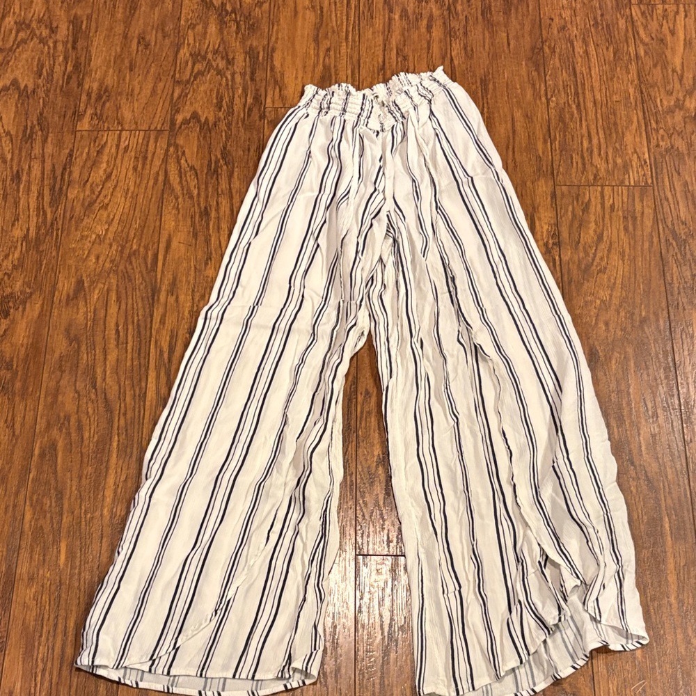 Billabong Blue and White Striped split Pants